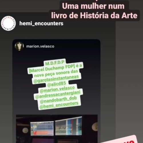 Lançamento da peça sonora M.D.F.D.P. no Soundcloud. Divulgação nas redes sociais.